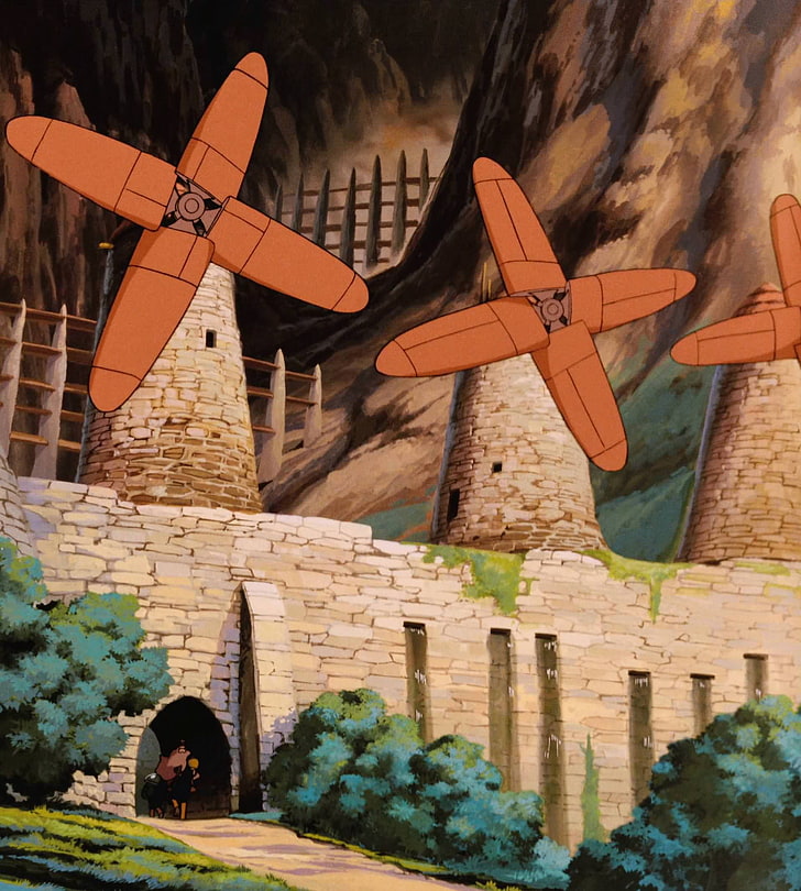 Studio Ghibli, anime, architecture, built structure, building exterior, HD wallpaper