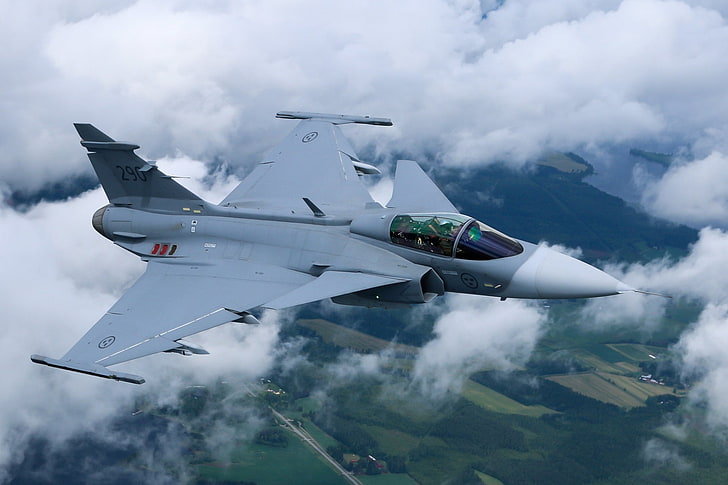 Jet Fighters, Saab JAS 39 Gripen, Aircraft, Warplane, air vehicle