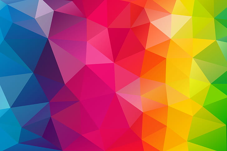 HD wallpaper: triangle, abstract, hd, colorful, background, 4k, multi  colored | Wallpaper Flare