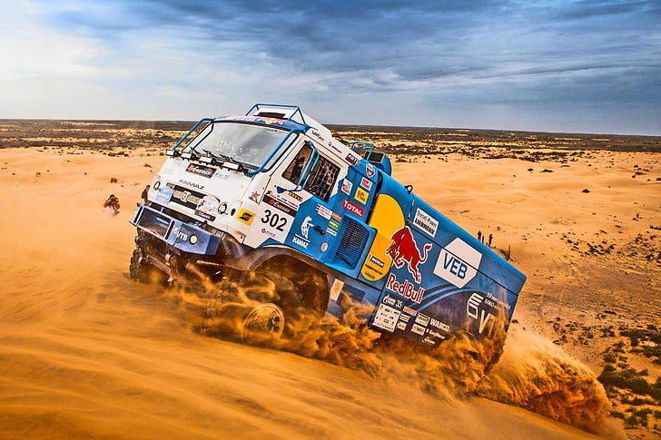 Sand, Sport, Machine, Truck, Race, Master, Day, Rally, Dakar, HD wallpaper