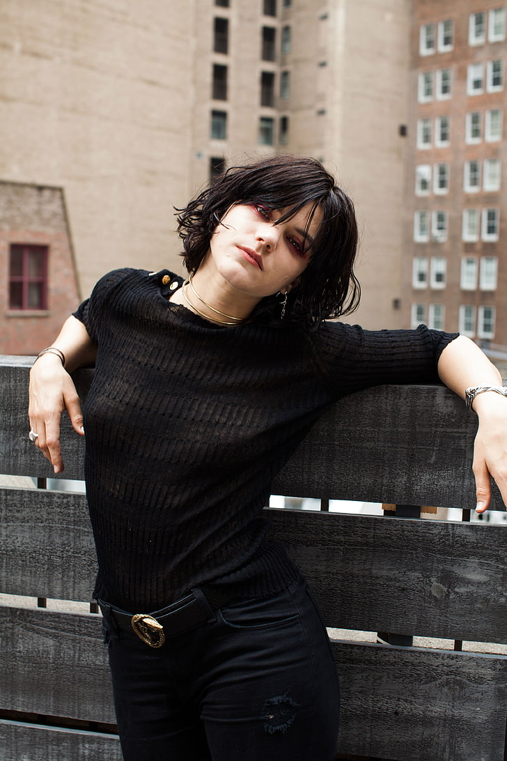 SoKo, singer, brunette, young adult, one person, architecture