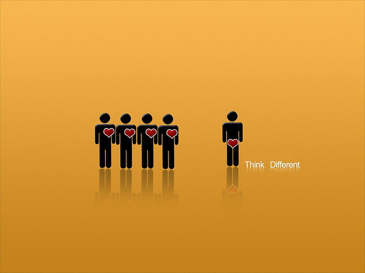 HD wallpaper: Think different, think different ad, funny, humor | Wallpaper  Flare
