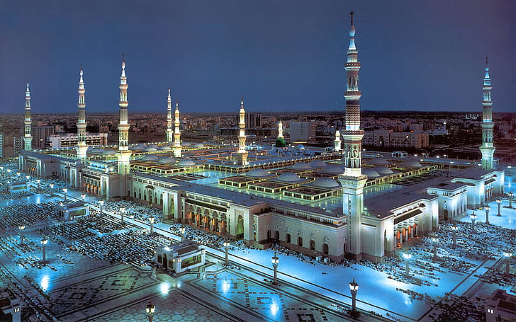 The Most Beautiful Mosques In The World Masjid Al Nabawi Medinah Saudi Arabia Hd Wallpaper 1920×120, HD wallpaper