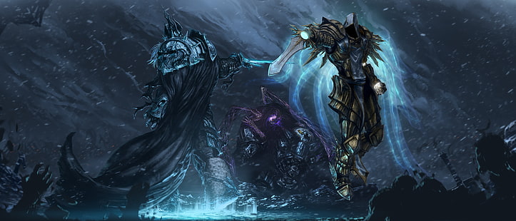 Diablo 3 digital wallpaper, starcraft, warcraft, arthas, Jim Raynor HD wallpaper