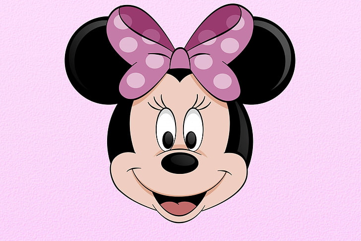 HD wallpaper: minnie mouse background desktop, pink color, indoors,  close-up | Wallpaper Flare