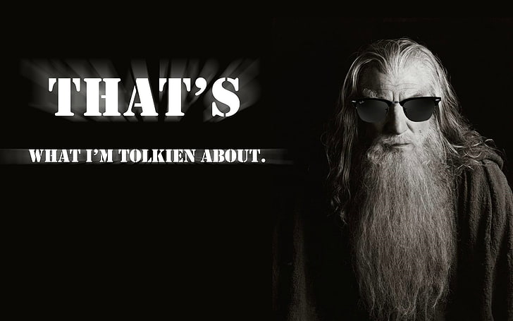 That's What I'm Talkin About text, The Lord of the Rings, Gandalf, HD wallpaper