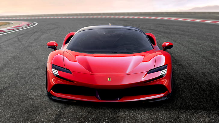 Ferrari, Ferrari SF90 Stradale, Car, Red Car, Sport Car, Supercar