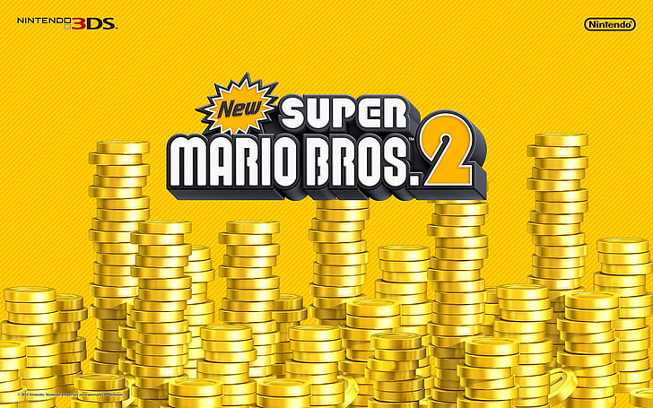 New Super Mario Bros. 2, Nintendo, Gold Coins (Super Mario), HD wallpaper