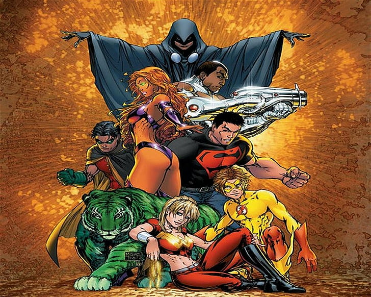 Teen Titans HD, comics, HD wallpaper