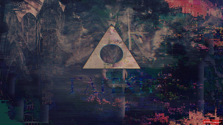 glitch art, webpunk, abstract, triangle, no people, shape, architecture, HD wallpaper