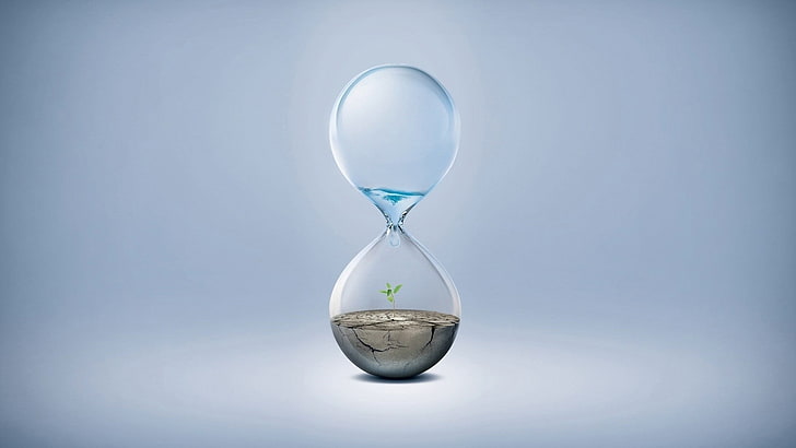 creativity, transparent, hourglass, single object, glass - material