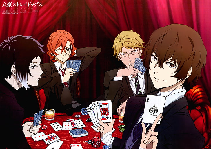 bungou stray dogs, arts culture and entertainment, group of people, HD wallpaper