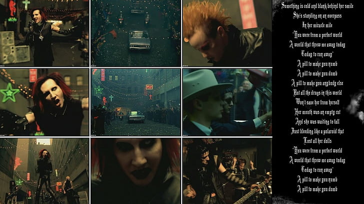 Marilyn Manson HD, men's brown cowboy hat, music, HD wallpaper