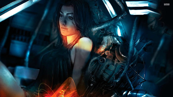women's black tank top, Mass Effect, video games, Mass Effect 2