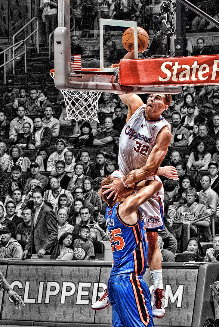 sports nba basketball blake griffin los angeles clippers 1556x2320  Sports Basketball HD Art