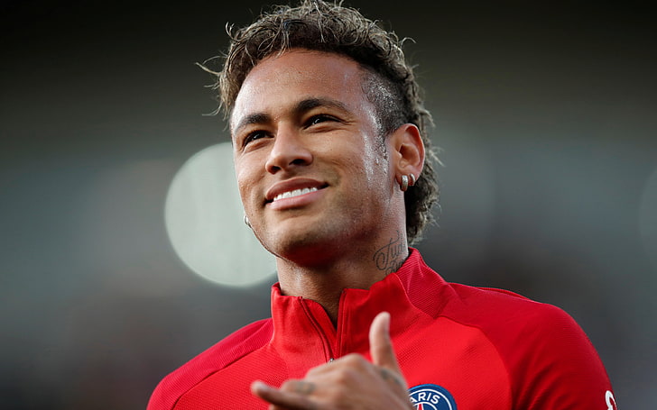 Neymar Jr, front view, one person, young adult, headshot, young men, HD wallpaper