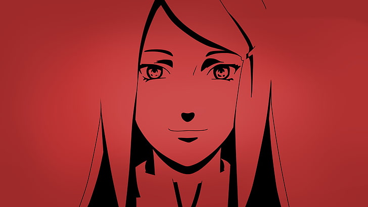 red haired female anime character, Naruto Shippuuden, Uzumaki Kushina, HD wallpaper