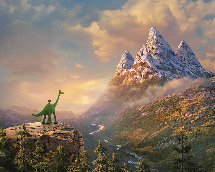 The Good Dinosaur TV still screenshot, Fantasy, Nature, Clouds, HD wallpaper