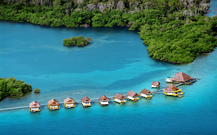 Punta Caracol Panama Hotel On The Water Luxury Resort Bungalows In Bocas Del Toro Panama Photo By Air Wallpaper Hd 3840×2400, HD wallpaper