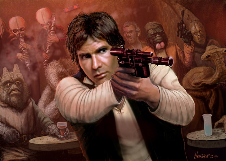 Star Wars, Han Solo, Harrison Ford, portrait, adult, young adult