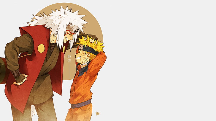 Anime, Naruto, Jiraiya (Naruto), Naruto Uzumaki, HD wallpaper