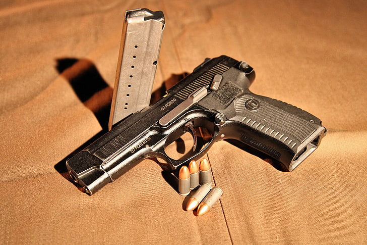 gray semi-automatic pistol, Russian, The Yarygin Pistol, 9×19 mm, HD wallpaper