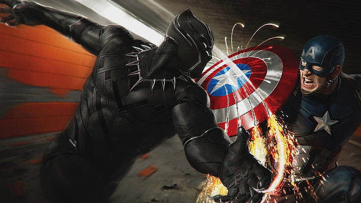 HD wallpaper: Marvel Cinematic Universe, Captain America: Civil War, Black  Panther | Wallpaper Flare