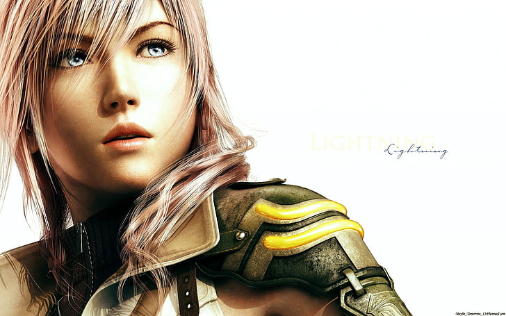 woman wearing armor digital wallpaper, Claire Farron, Final Fantasy XIII
