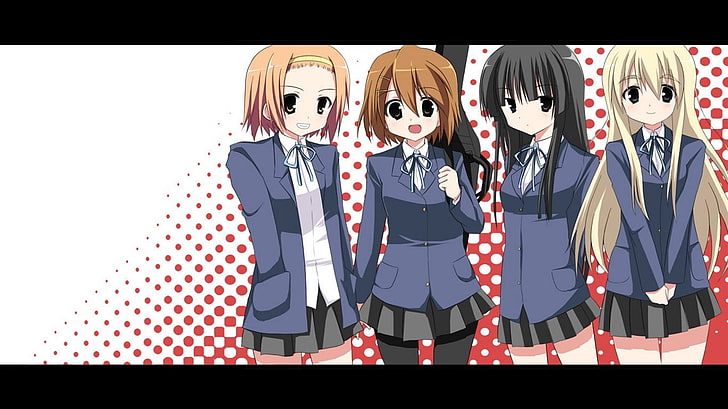 K-ON!, celebration, adult, women, group of people, standing
