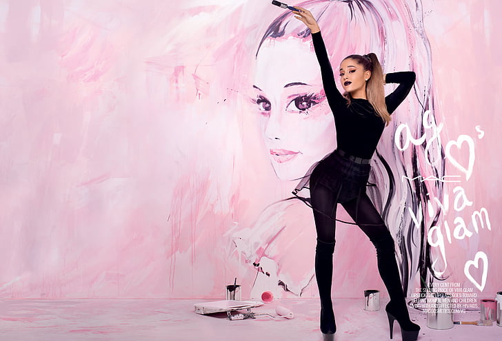 Ariana Grande, MAC Viva Glam, Lipstick, HD, 4K, HD wallpaper