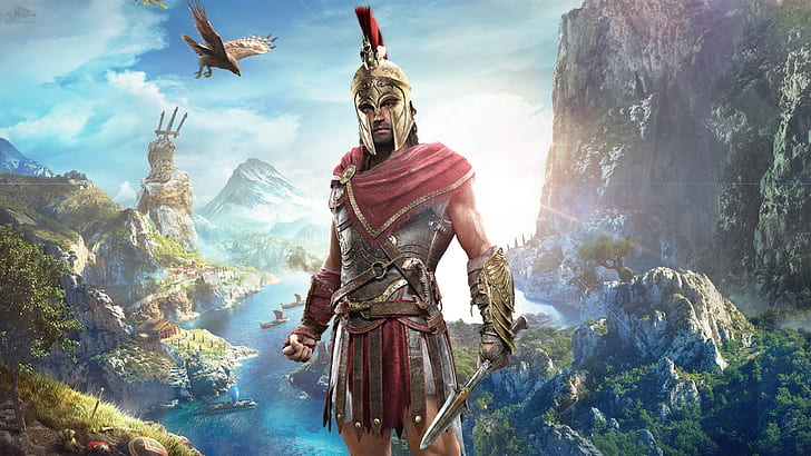 Assassin's Creed Odyssey, video games, Fantasy Men, Assassin's Creed: Odyssey, HD wallpaper