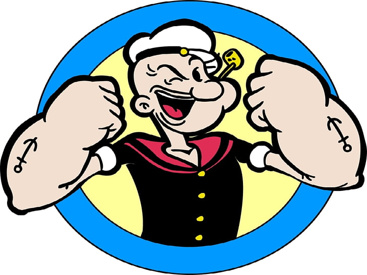 Popeyes, Popeye The Sailorman vector art, Cartoons, one person
