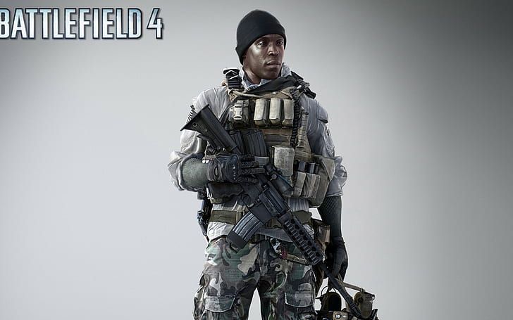 Battlefield 4, soldier, Electronic Arts, fighter, hat, equipment, HD wallpaper