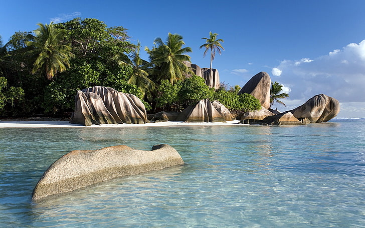 Sunny shores seychelles-2021 Windows 10 Desktop Wa.., blue body of water HD wallpaper