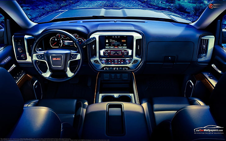 GMC car interior, mode of transportation, vehicle interior, motor vehicle, HD wallpaper