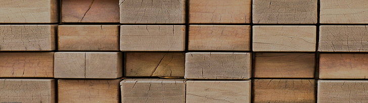 brown wood plank illustration, multiple display, full frame, pattern, HD wallpaper