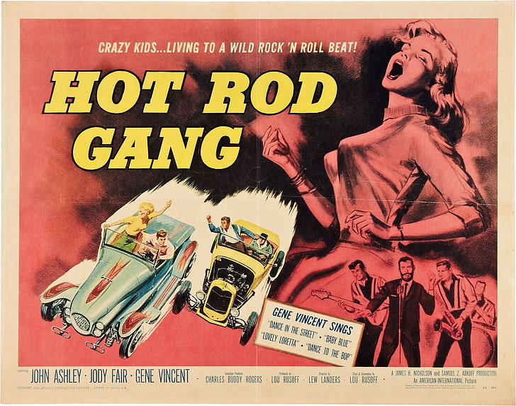 HD wallpaper: Film posters, B movies, Hot Rod Gang, human representation |  Wallpaper Flare
