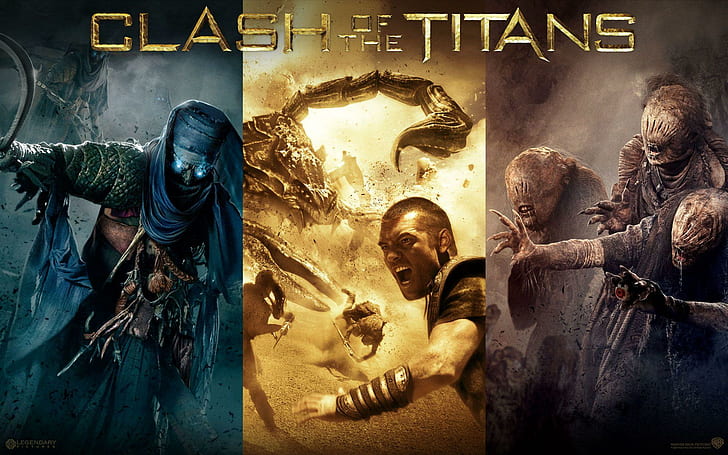 Clash of the Titans 2010 Movie, clash of the titans poster, movies