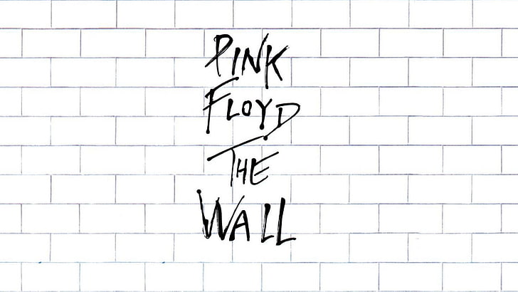 Pink Floyd The Wall wallpaper, white color, text, indoors, wall - building feature, HD wallpaper