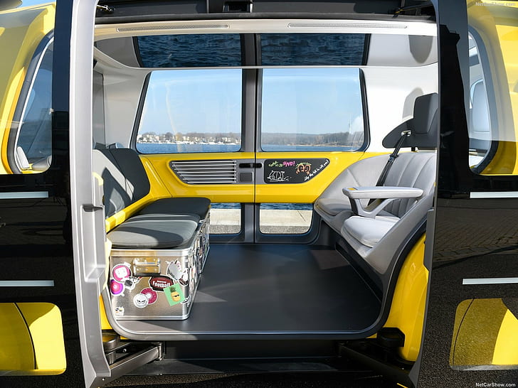 2018 Volkswagen Sedric School Bus Concept, transport, mode of transportation, HD wallpaper