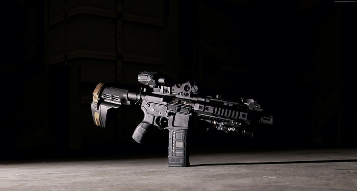 Phase 5 ATLAS One, SIG SAUER SB15, indoors, technology, copy space, HD wallpaper