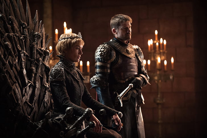 candles, sword, knight, Queen, lions, armor, game of thrones, HD wallpaper