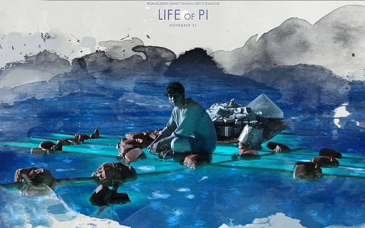 life of pi, water, underwater, sea, group of people, full length, HD wallpaper