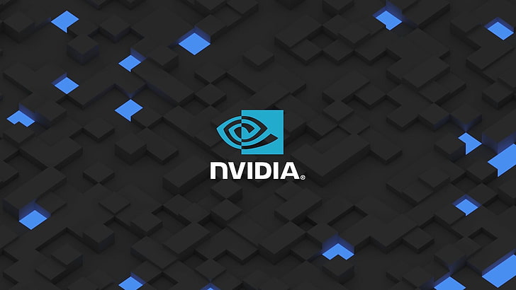 Nvidia logo, technology, communication, sign, text, no people, HD wallpaper