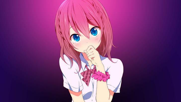 HD wallpaper: anime girls, long hair, yawning, blue eyes, redhead |  Wallpaper Flare