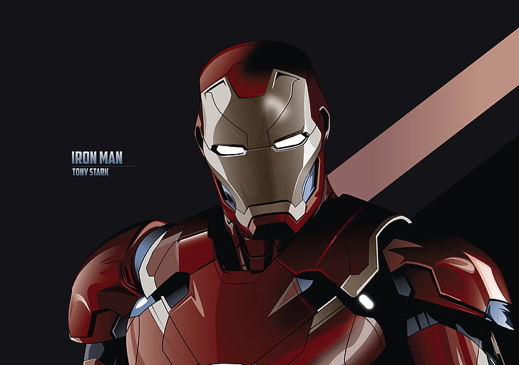 4K, Minimal, Iron Man, Tony Stark, HD wallpaper