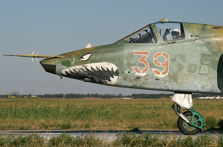 pilot, attack, Rook, Su-25, HD wallpaper