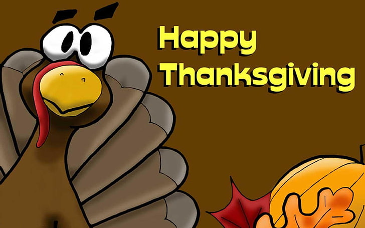 Happy Thanksgiving Day With Tofurky, brown rooster wallpaper, HD wallpaper