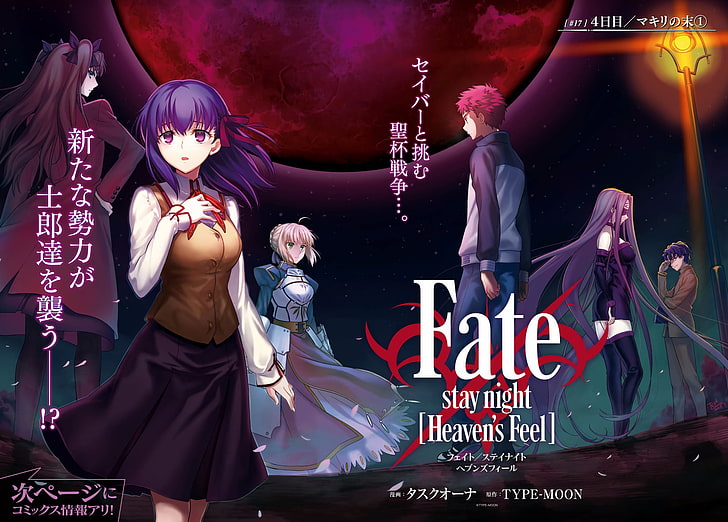 Fate/Stay Night, Saber, Tohsaka Rin, Sakura Matou, Shirou Emiya