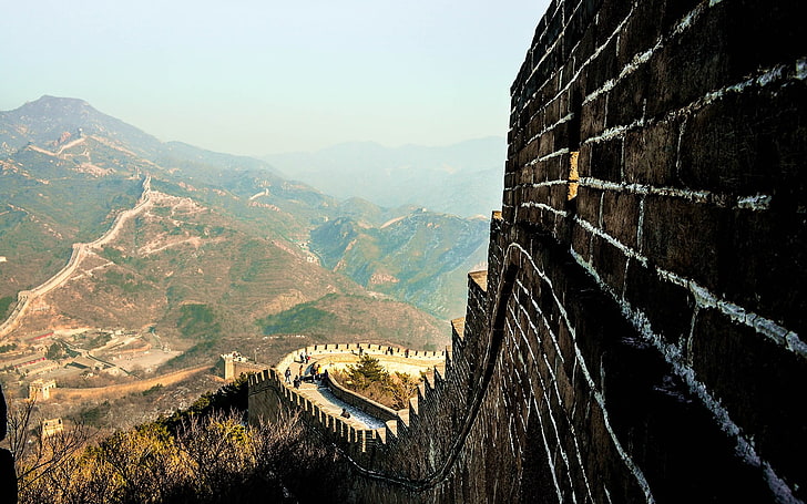 Great Wall of China, landscape, mountain, nature, sky, scenics - nature, HD wallpaper
